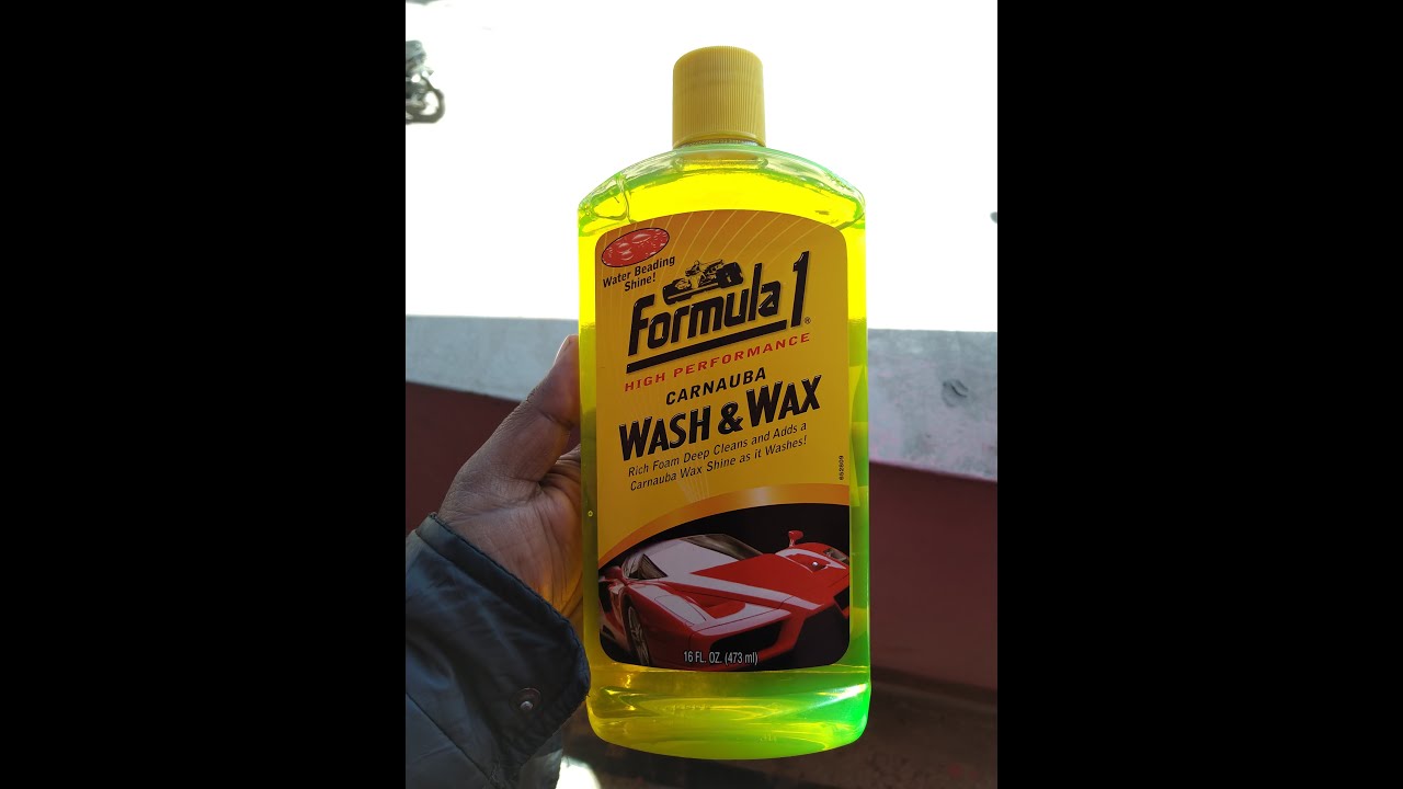 Formula 1 wash & wax shampoo unboxing