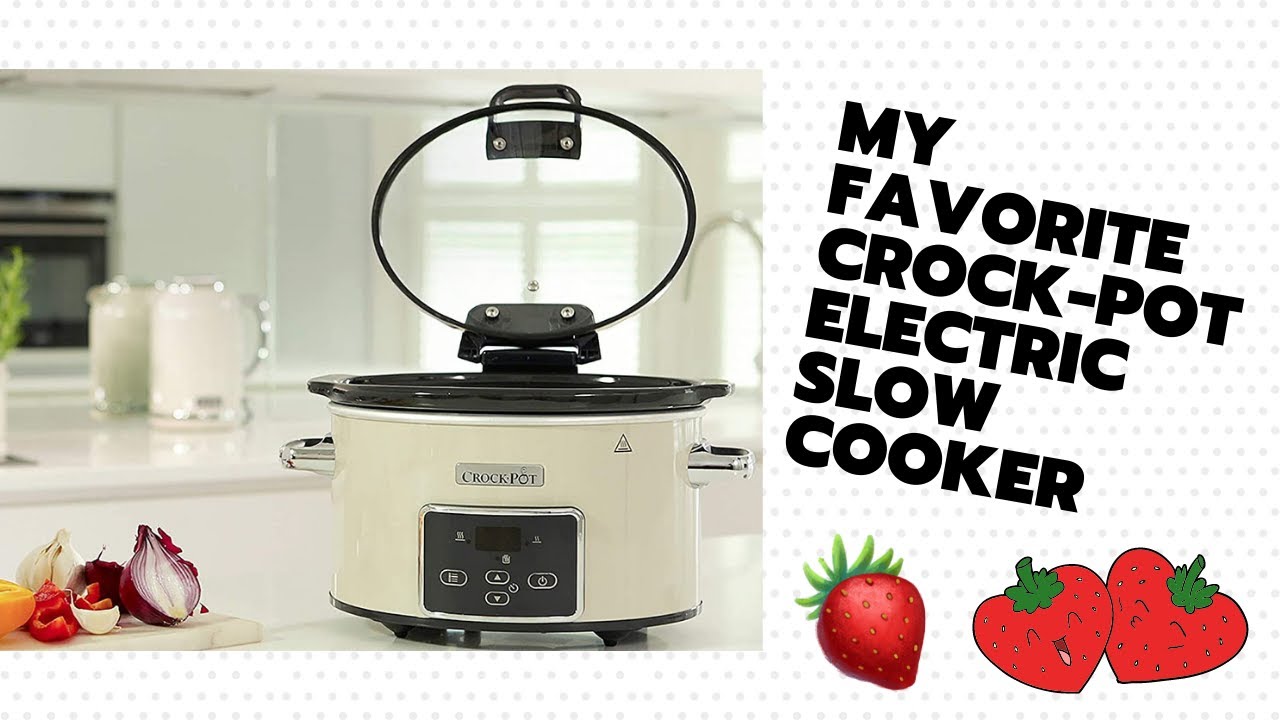 🍭🍓Crock-Pot Electric Slow Cooker UK with Hinged Lid | | Programmable Digital Display