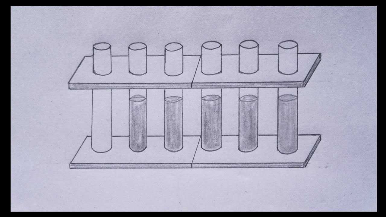 10th Chemistry experiment 10.6 drawing - Practical drawing - AH Easy drawings
