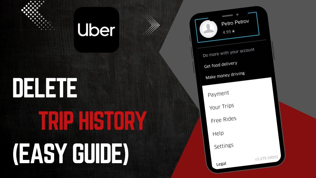 How to Delete Trip History in Uber !