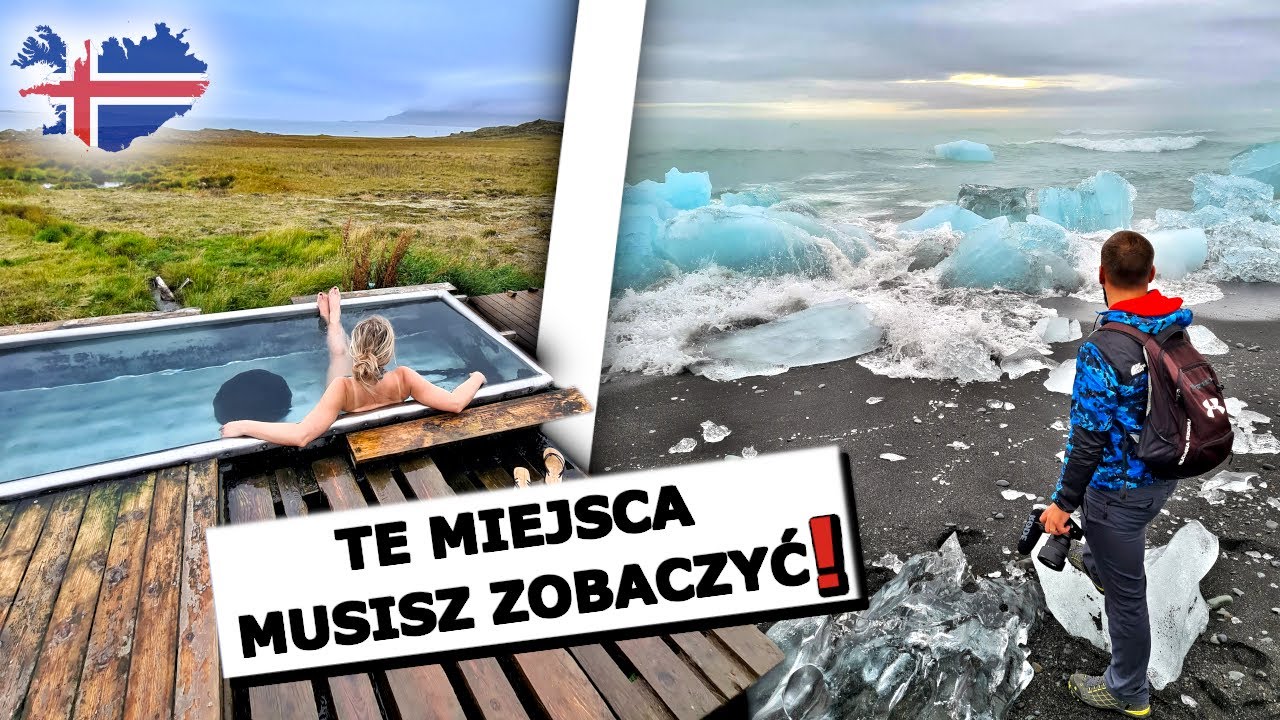DIAMENTOWA plaża i GORĄCE ŹRÓDŁO w szczerym polu! | Islandia Vlog. 5