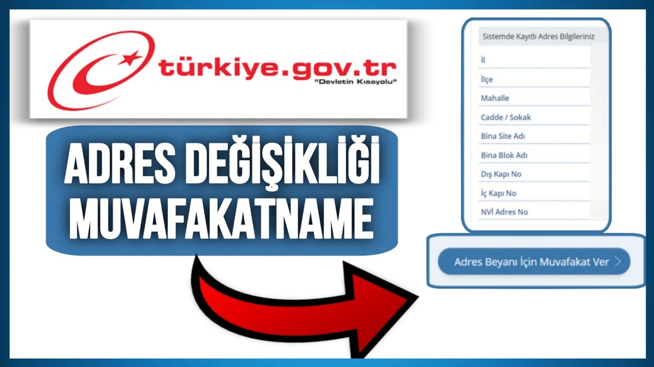 E-Devlet Muvafakatlı Adres Değişikliği - Dolu Eve İkametgah Alma