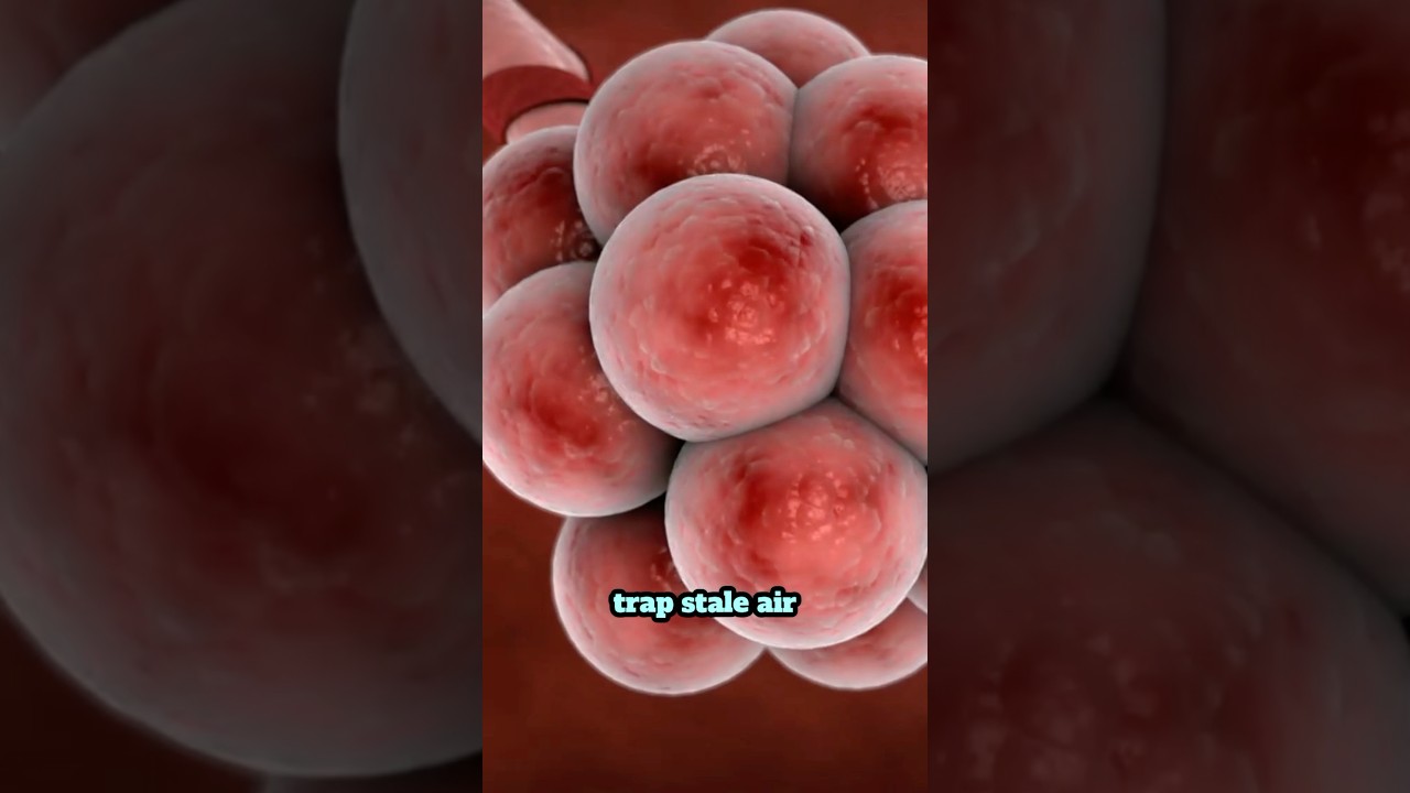 Why COPD causes breathlessness at rest #copd #lungs #shorts