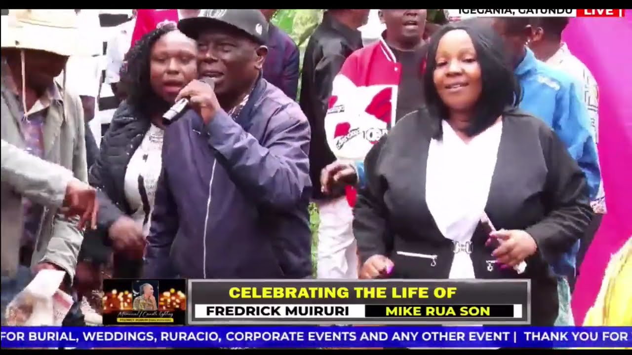 90k, Musaimo, Syke Jnr & Sammy Wakiambo performing at Mike Rua's son funeral