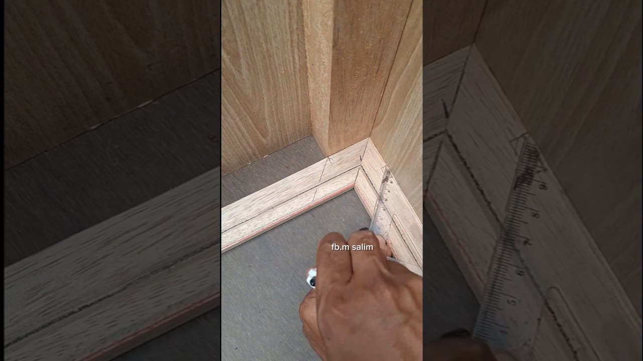 How to measure the position of wooden corner #diy #woodworking #working #tips #ideas #carpentry #art
