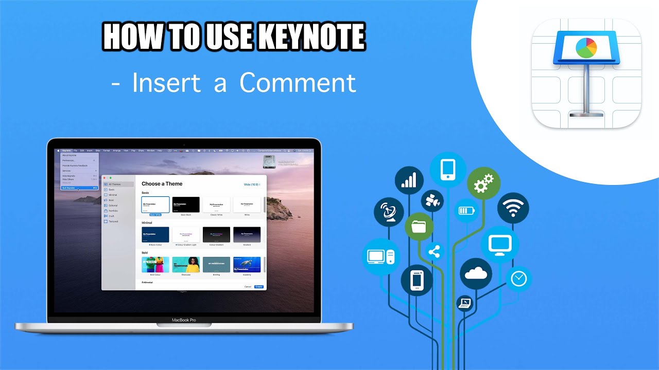 How to INSERT a Comment On Your Keynote Application Using a Mac Computer - Basic Tutorial | New