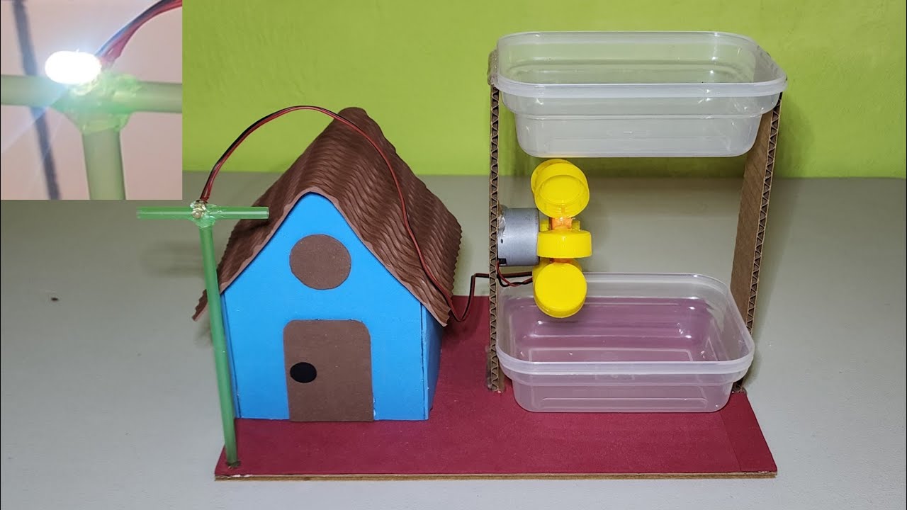 Cómo Hacer Una Maqueta De Energia Hidráulica | Idea Genial Para Estudiantes