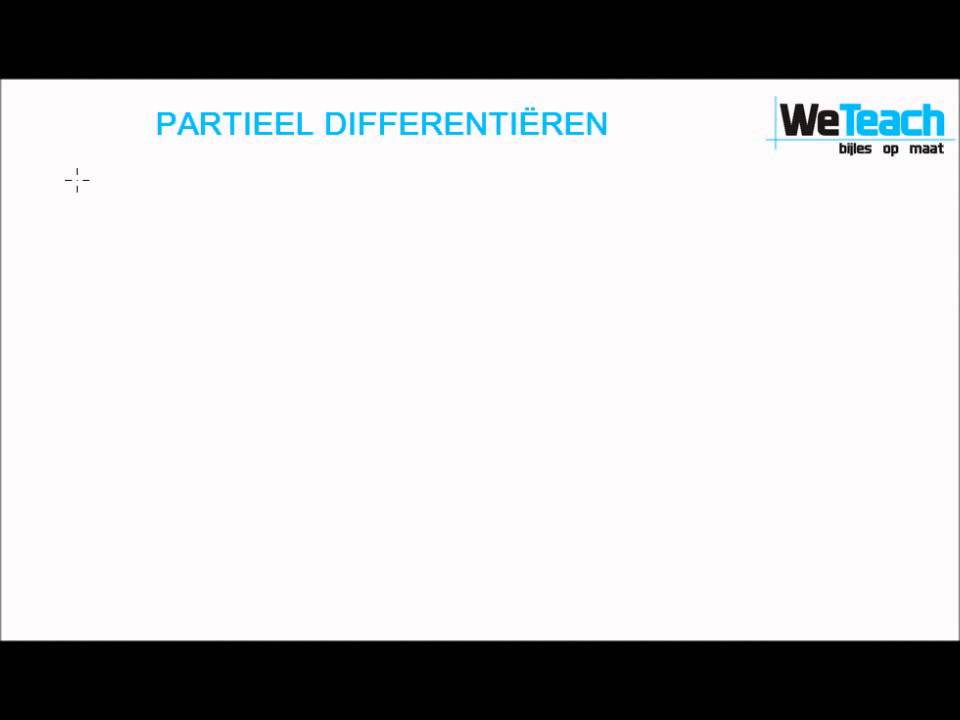 WeTeach - Partieel differentiëren