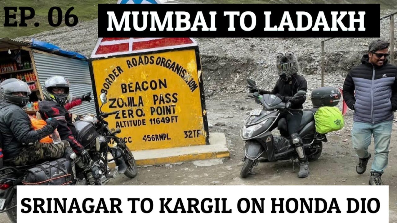 ZOJILA PASS ON HONDA DIO | MUMBAI TO LADAKH ON SCOOTER | 2022 | #ladakhtrip #ladakhadventure