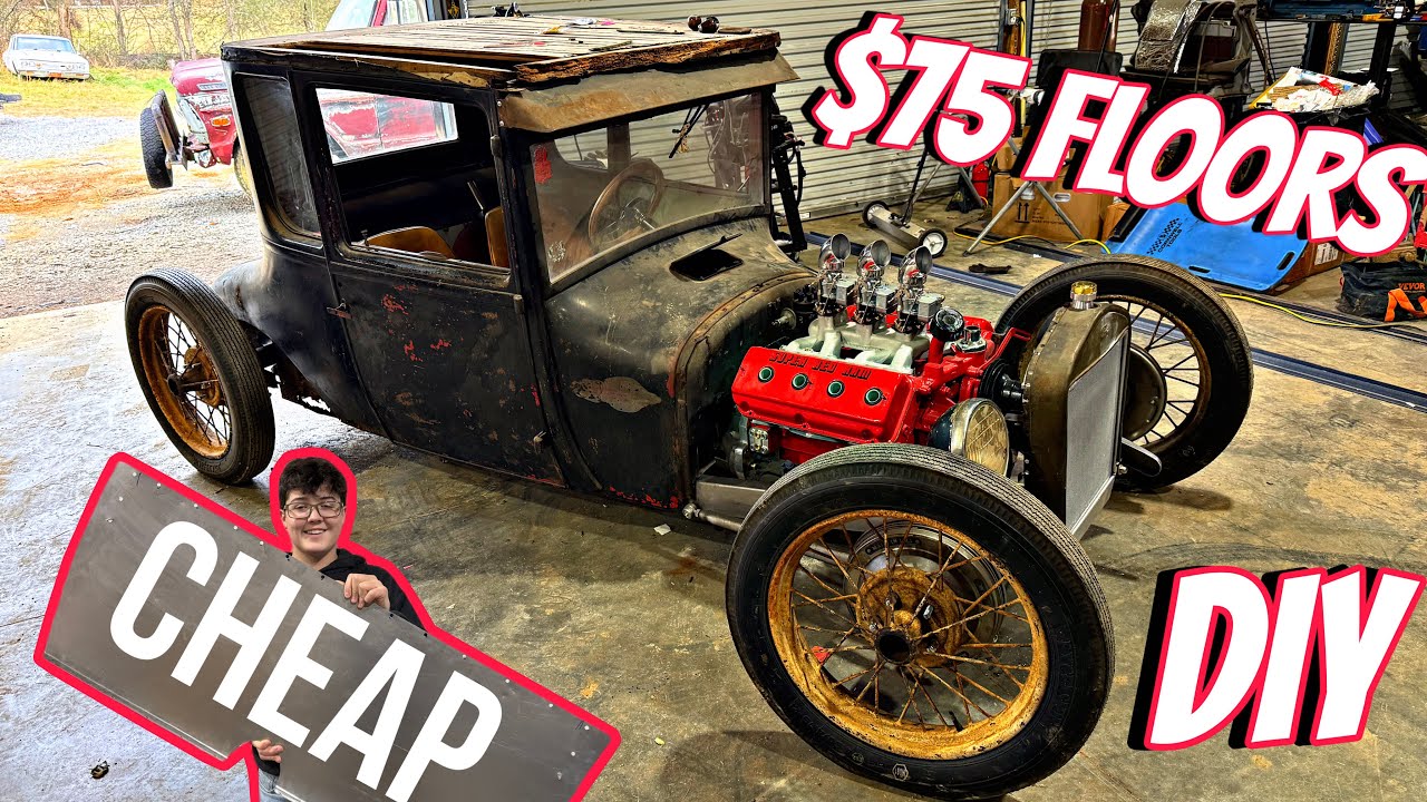 $75 Budget DIY Floors 27 Model T Coupe Build.
