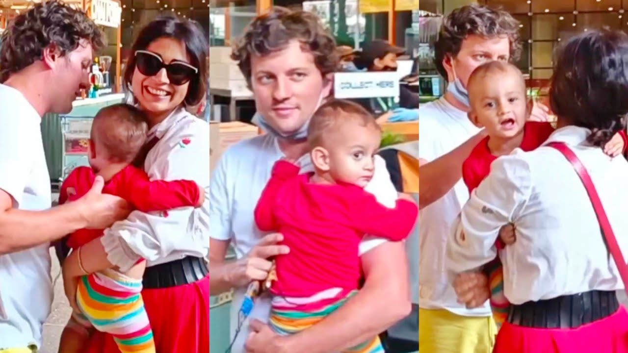 Shriya Saran along with her Daughter Radha & Husband Andrei Koscheev Spotted at Mumbai Airport 😍📸✈️