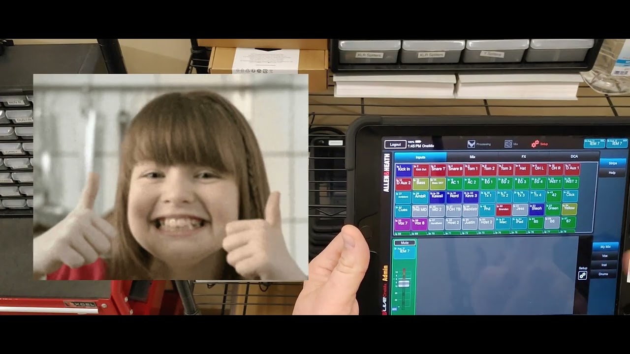 Introduction to the Allen and Heath dLive OneMix App