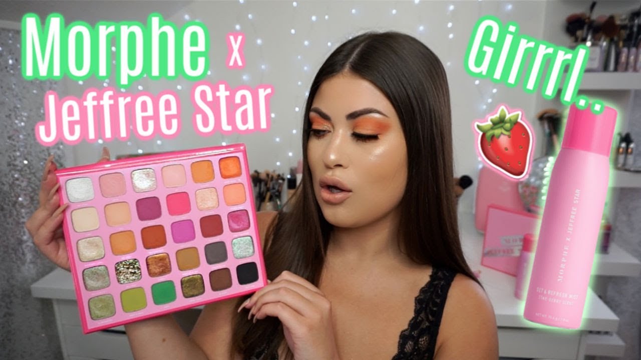 JEFFREE STAR x MORPHE Collection! 🍓Swatches, Tutorial & The Tea!