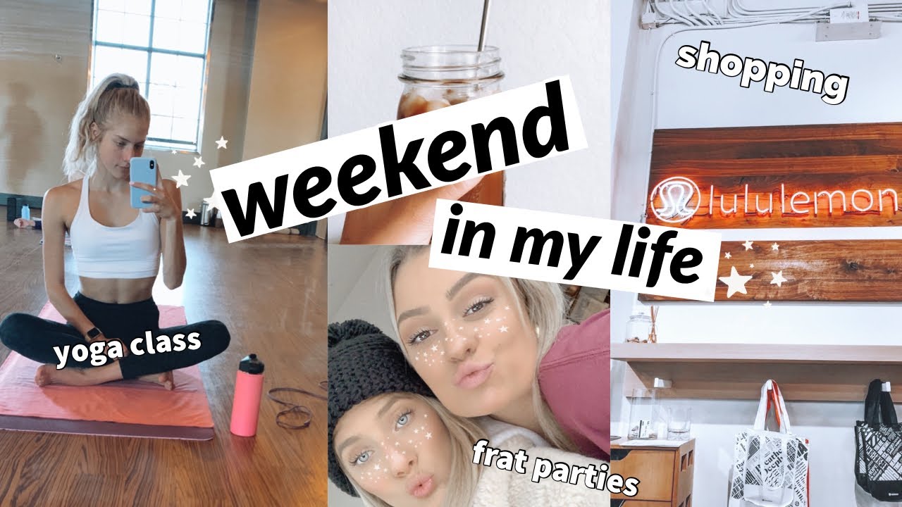 college weekend in my life // fall shopping, lululemon haul, brunch & MORE!