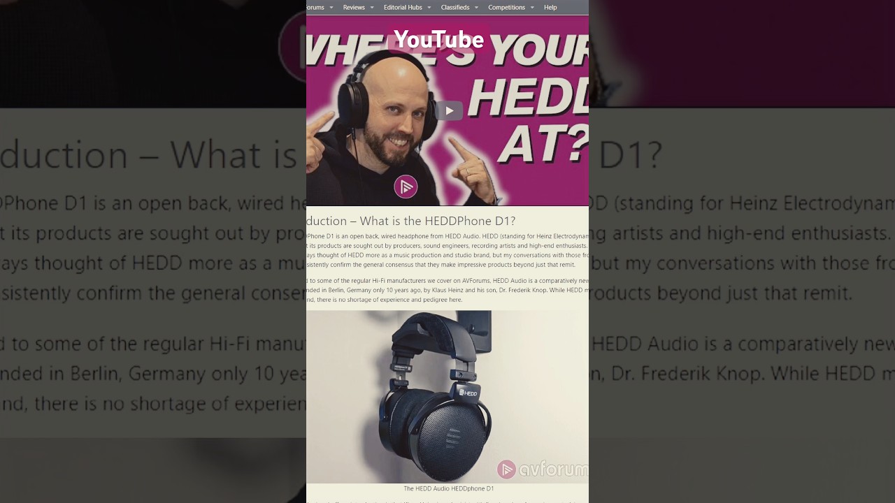World's FIRST Thin-Ply Carbon Diaphragm Headphones - HeddPhone D1!