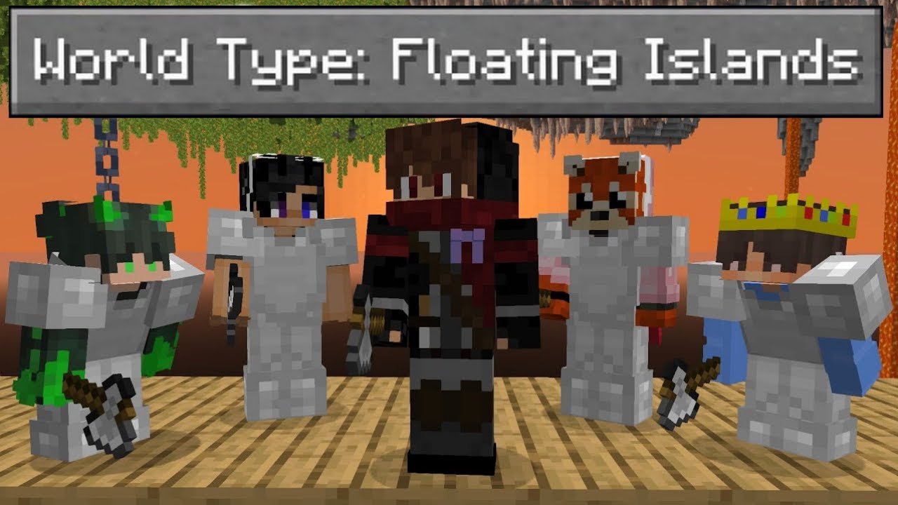 Minecraft Manhunt, But It's a Sky Islands World