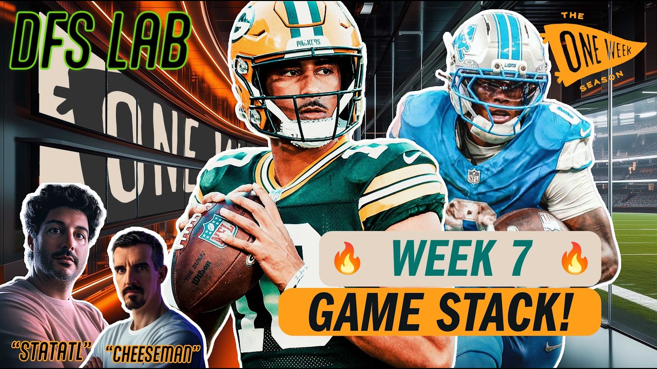 We're Letting the DATA Build Our NFL DFS Lineup! | Week 7