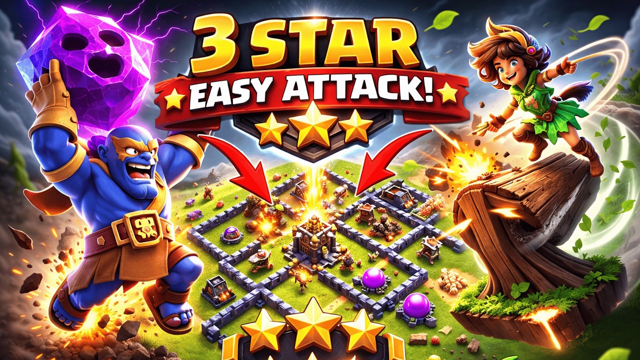 Super Bowlers and Root Rider Smash – Easy 3 Star Attack Guide | Clash of Clans