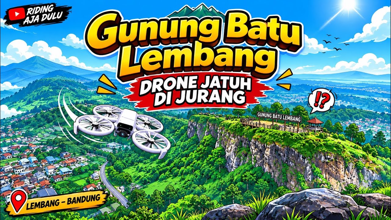 GUNUNG BATU LEMBANG | Tragedi Drone Jatuh di Jurang dan proses evakuasi ‼️ #gunungbatu