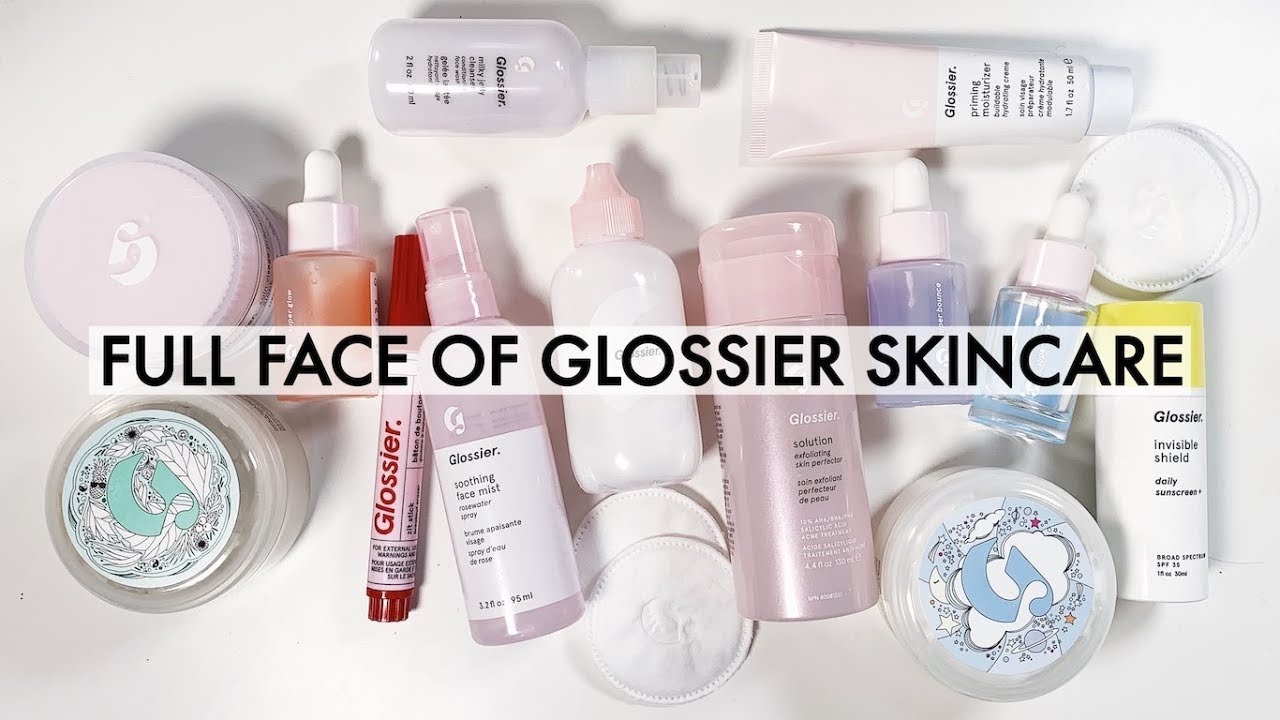 Full Face of Glossier Skincare