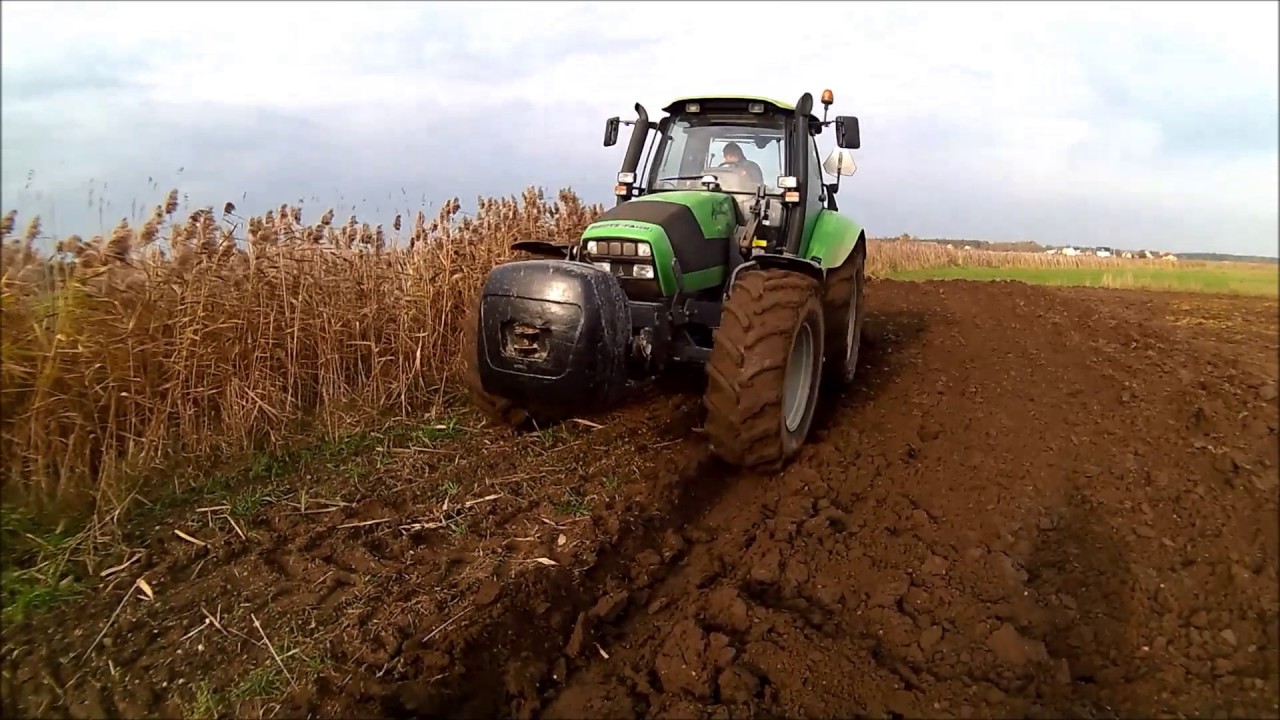 Jesień 2016 cz.1 Deutz Fahr Agrotron 150.7+pług Unia IBIS