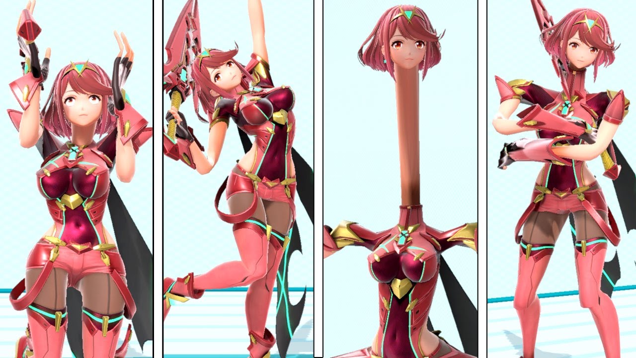 What If Pyra Tried To Copy Every Character's Taunts In Super Smash Bros Ultimate?