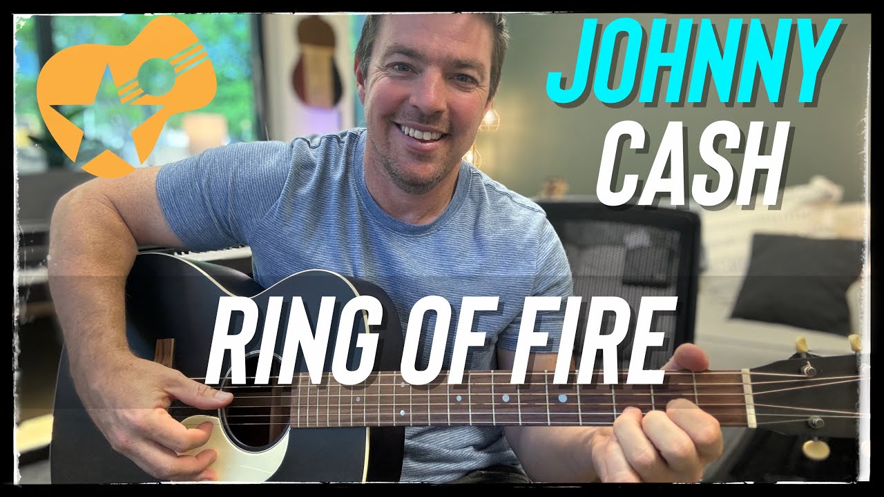 Ring of Fire | Johnny Cash | Easy Beginner Guitar Lesson (3 Chords)