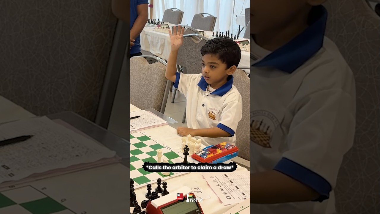 4 year old Anish in Action 🥶♟️U-9 Nationals 2025 #chess