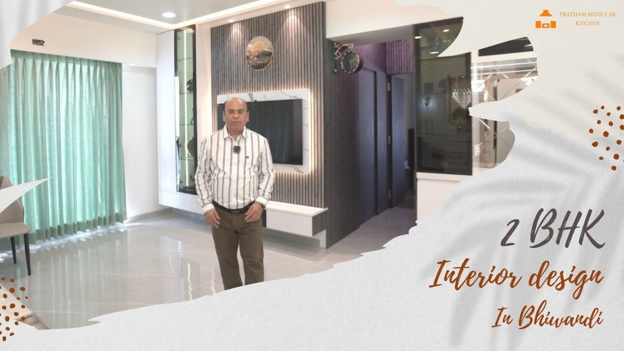 2 BHK Interior Design in Bhiwandi : Pratham Modular Kitchen Mumbai #2bhhk #interiordesign #2024