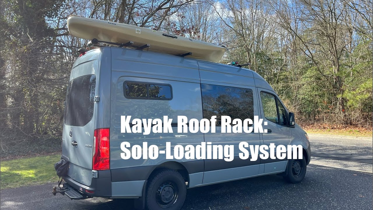 Багажник на крышу Sprinter Van Roller-Style для каяка: система индивидуальной загрузки