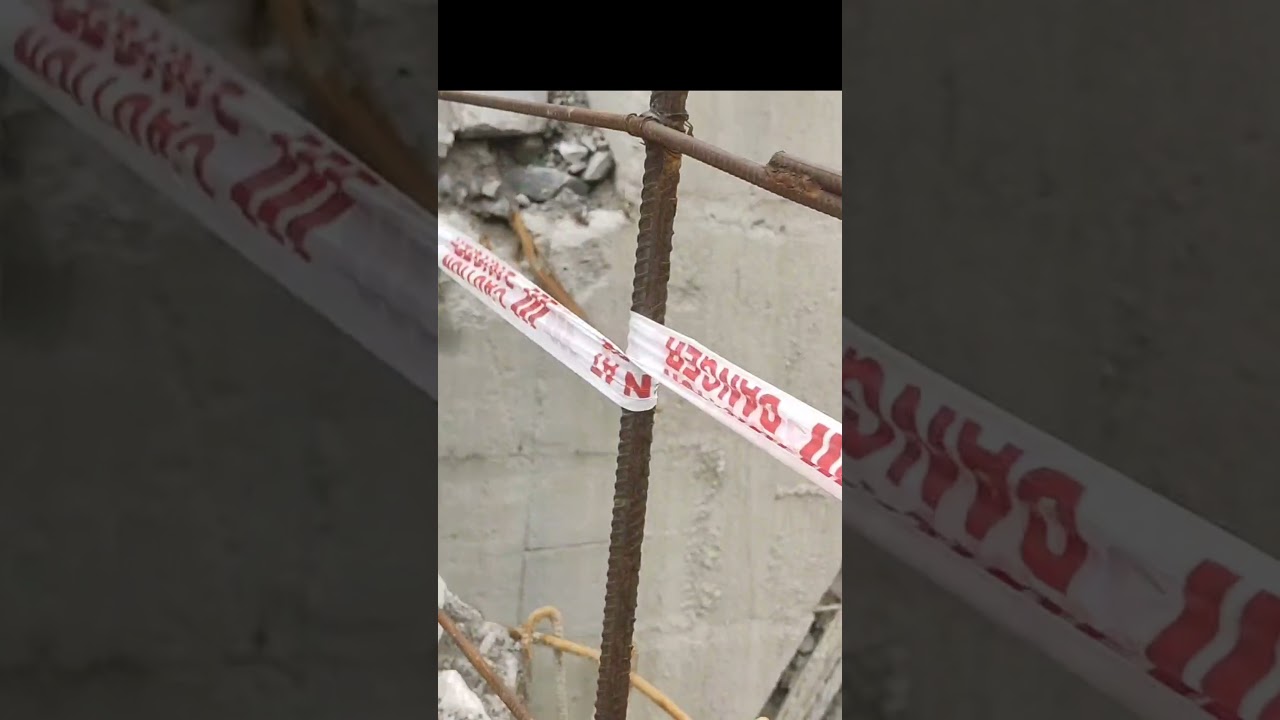 Ntpc hydropower project tapovan Company Area Tunnel  entry road block