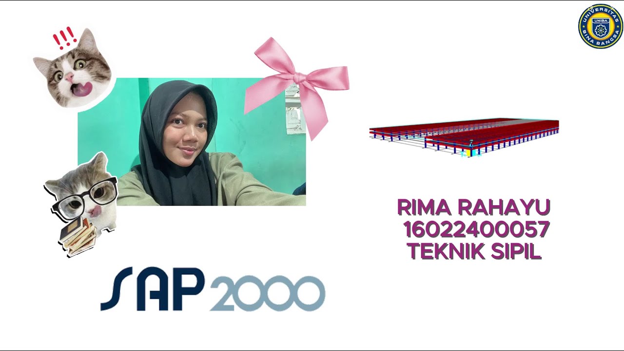 MENGANALISIS STASIUN 2 LANTAI MENGGUNAKAN SAP 2000
