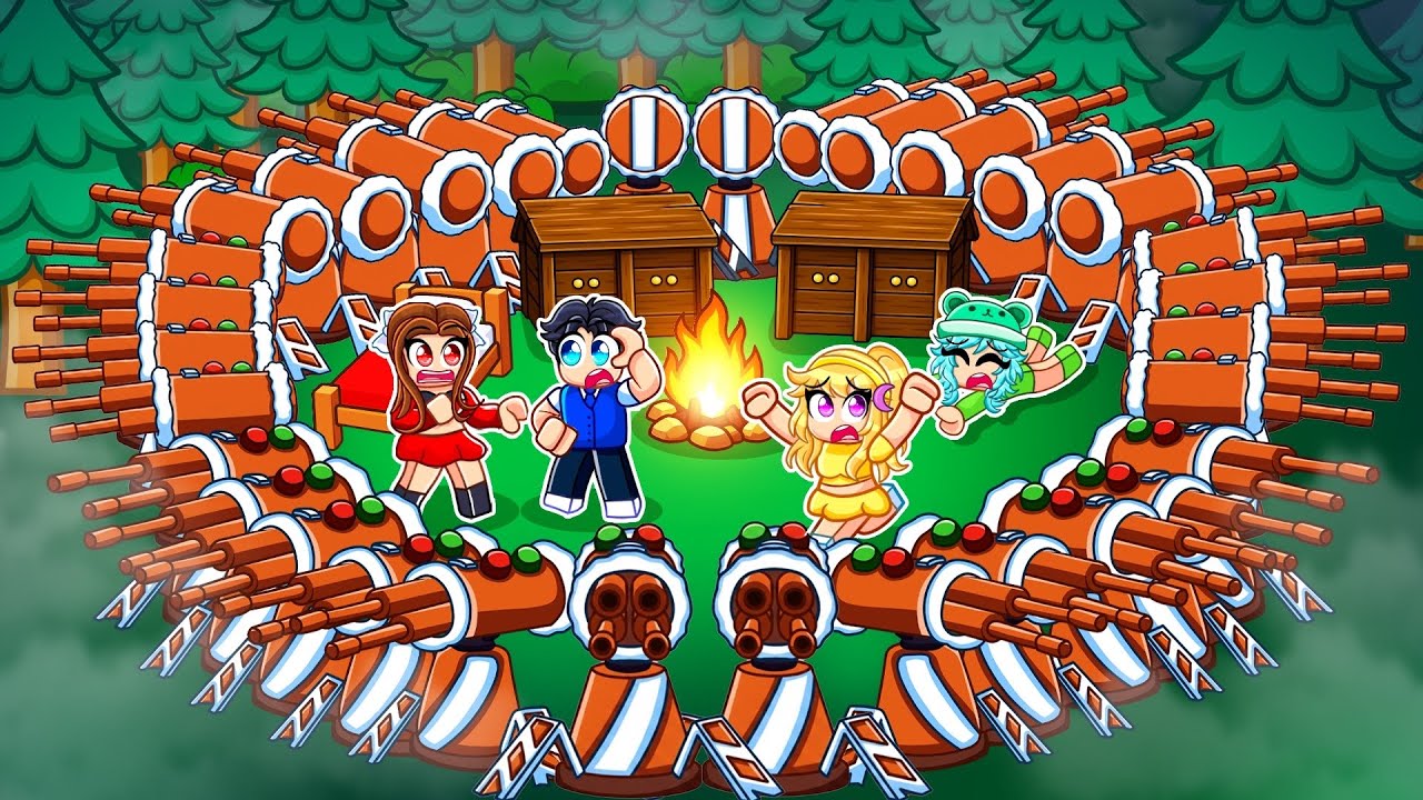 We Built The Most SECURE CANDY TURRET BASE In 99 Nights In The Forest&hellip;