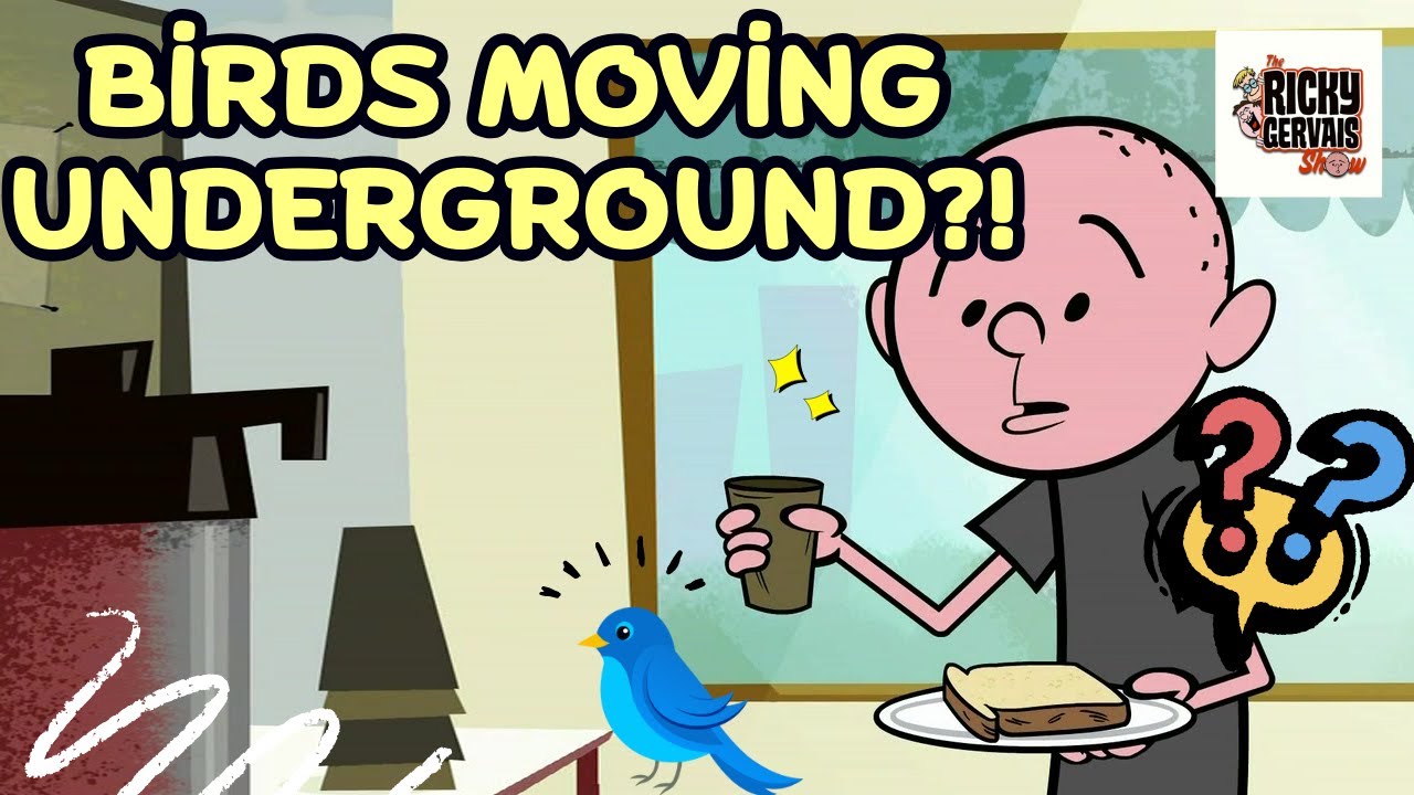 Karl Pilkington Says Birds Are Evolving to Live Underground | The Ricky Gervais Show (XFM)