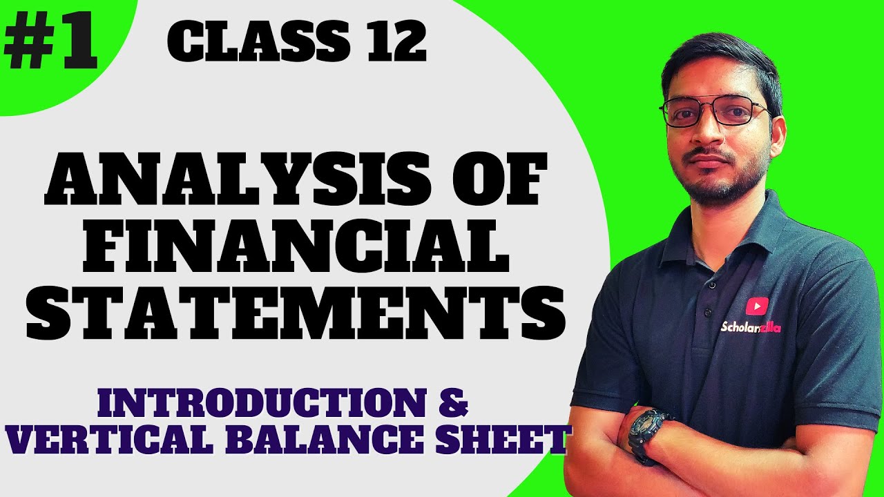 #1 Analysis of Financial Statements Class 12 Maharashtra Board | Vertical Balance Sheet