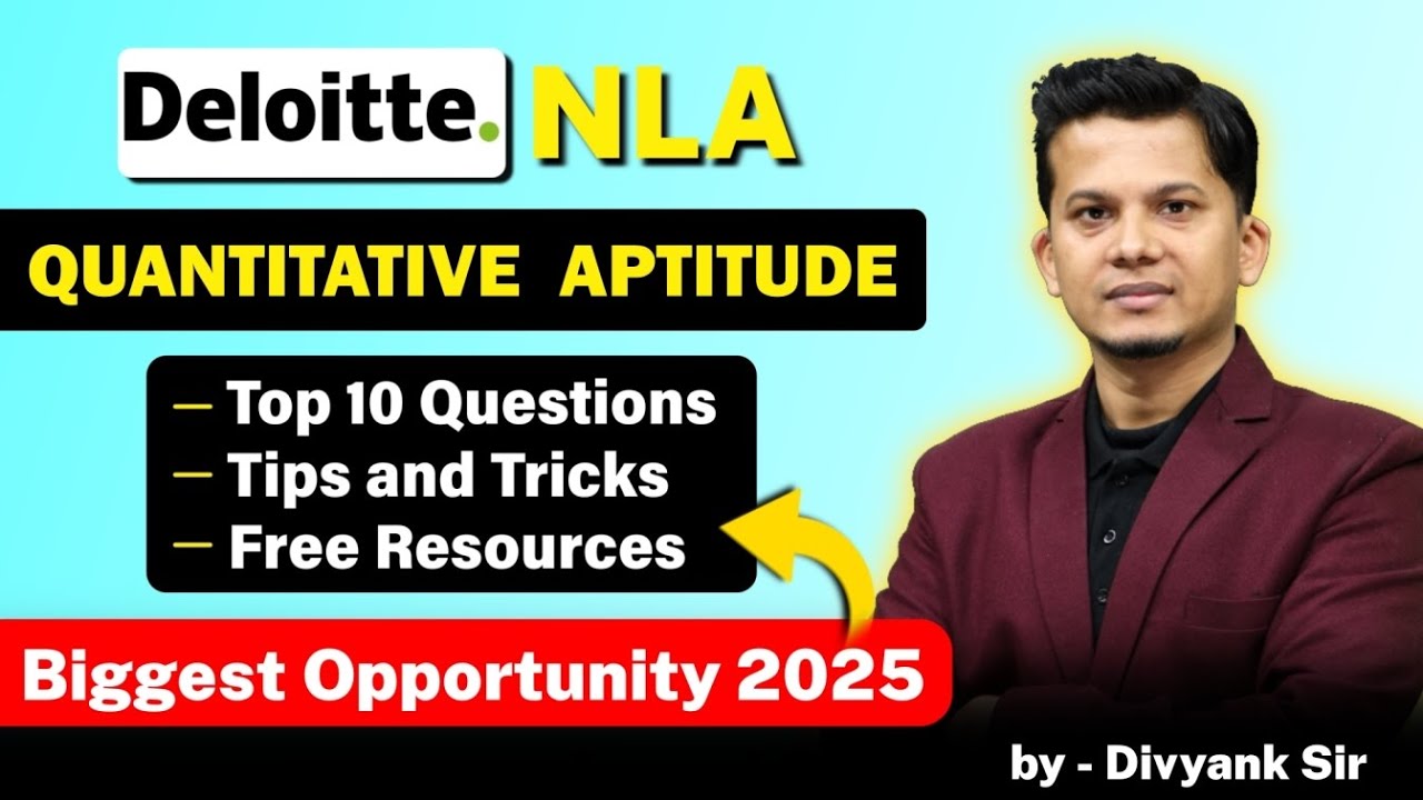 Deloitte NLA Aptitude Questions & Answers | Crack Deloitte Off Campus Hiring 2025
