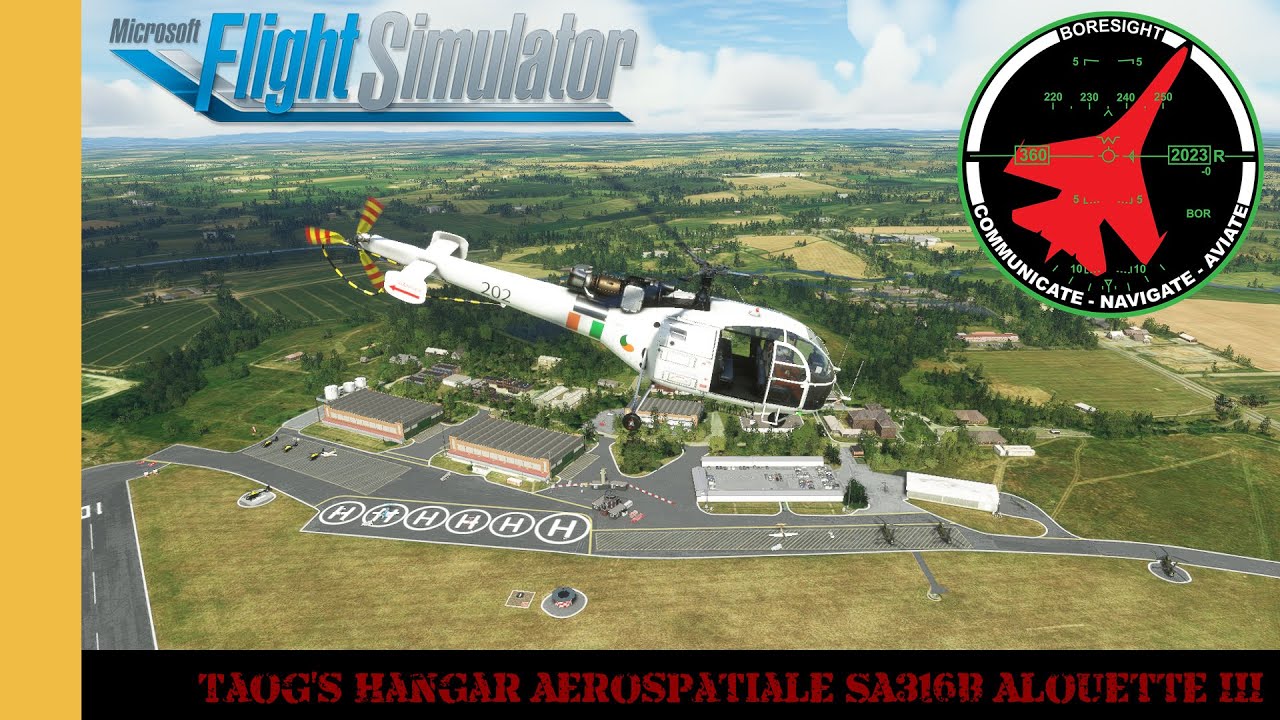 Обзор самолета SA316B Alouette III от Taog's Hangar Aerospatiale | MSFS | Microsoft Flight Simulator