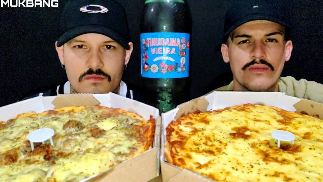 #82 MUKBANG BRASIL | PIZZA DE COSTELA, PIZZA 4 QUEIJO, TUBAINA | Mateus ASMR.