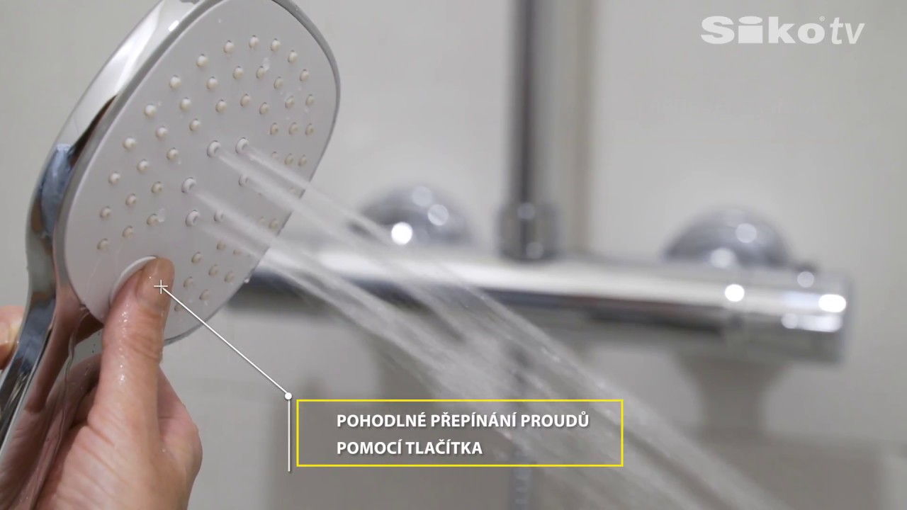 Sprchový systém s termostatickou baterií