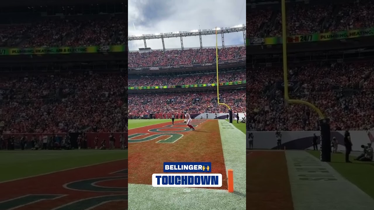Daniel Bellinger finds the endzone! #shorts #nfl #giants #nygiants