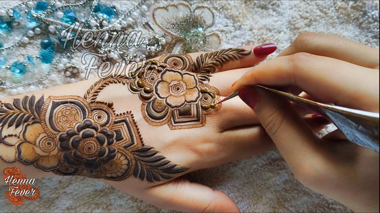 Beautiful Floral Patches Mehndi Henna Design for 2025 | Step by Step Easy Tutorial | Henna Fever