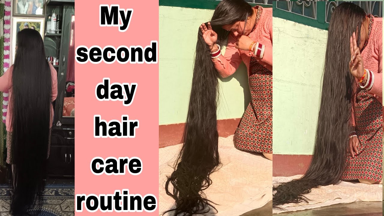 मेरा दूसरा दिन हेयर केयर रूटीन का✅ #hair care#second day#indian #uttrakhand #women#beautiful#hair 🇮🇳