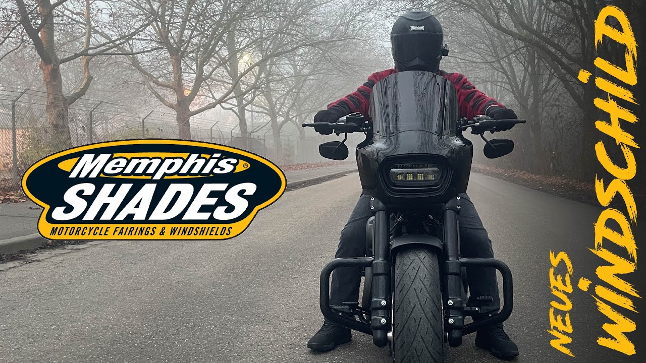 Neues Windschild für die Harley | EINBAU | Memphis Shades Road Warrior