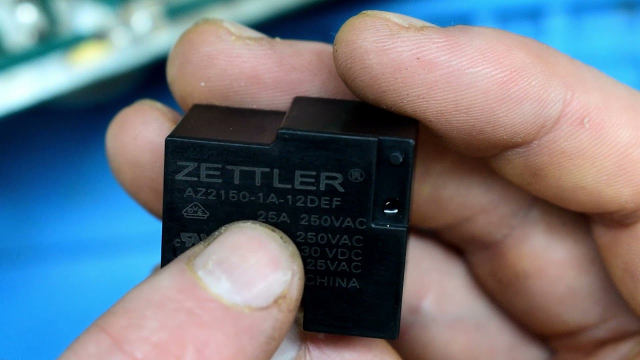 Power Relay troubleshooting and repair (AZ2150 ZETTLER)