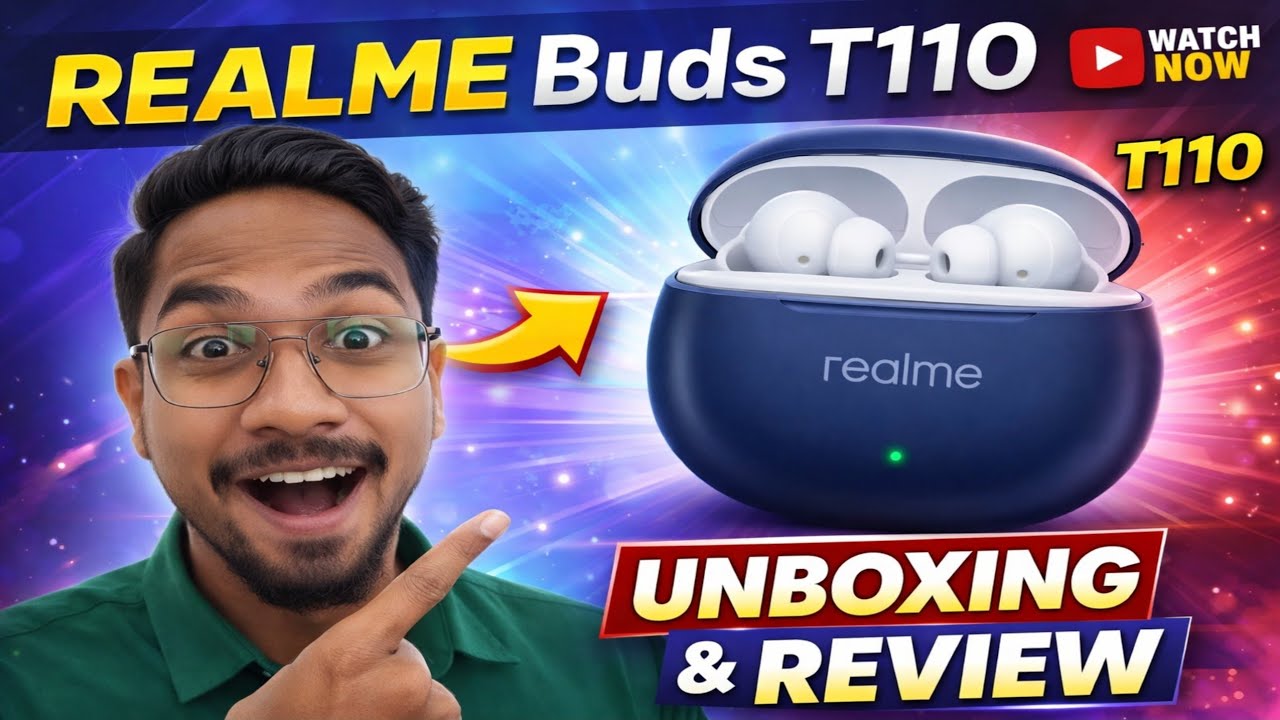 Realme Buds T110 Unboxing 🔥 ₹480 Me Worth It? | Sound Test & Honest Review Hindi