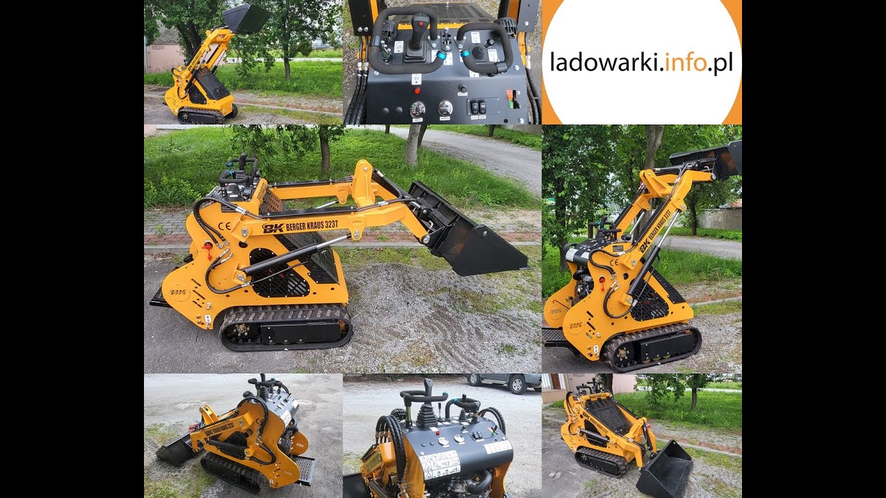 Mini ładowarka gąsienicowa Berger Kraus 323T - joystick - pokaz 2024