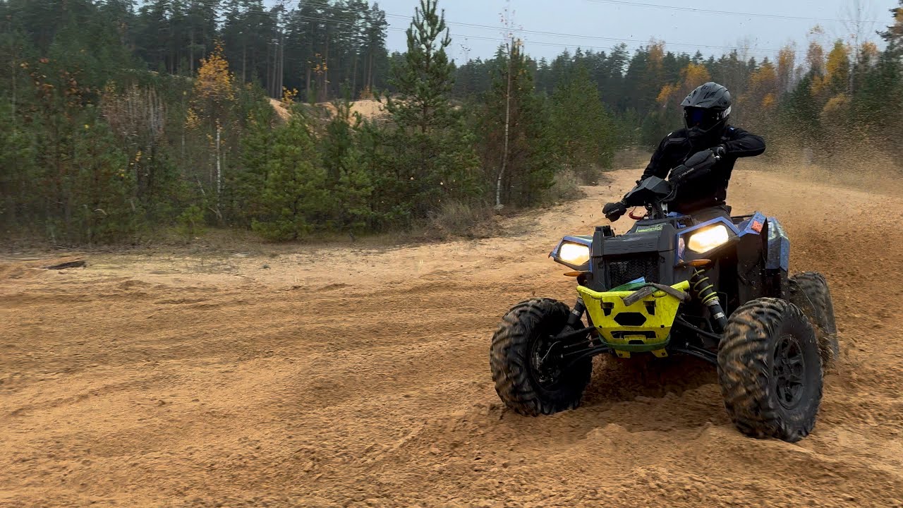 Four ATV attack sand spot