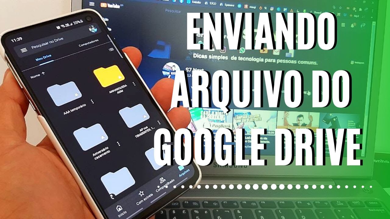 Como enviar link do Google drive via whatsapp.