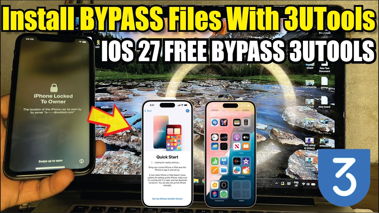 iOS 27 iCloud Bypass FREE | Install Bypass Files with 3uTools