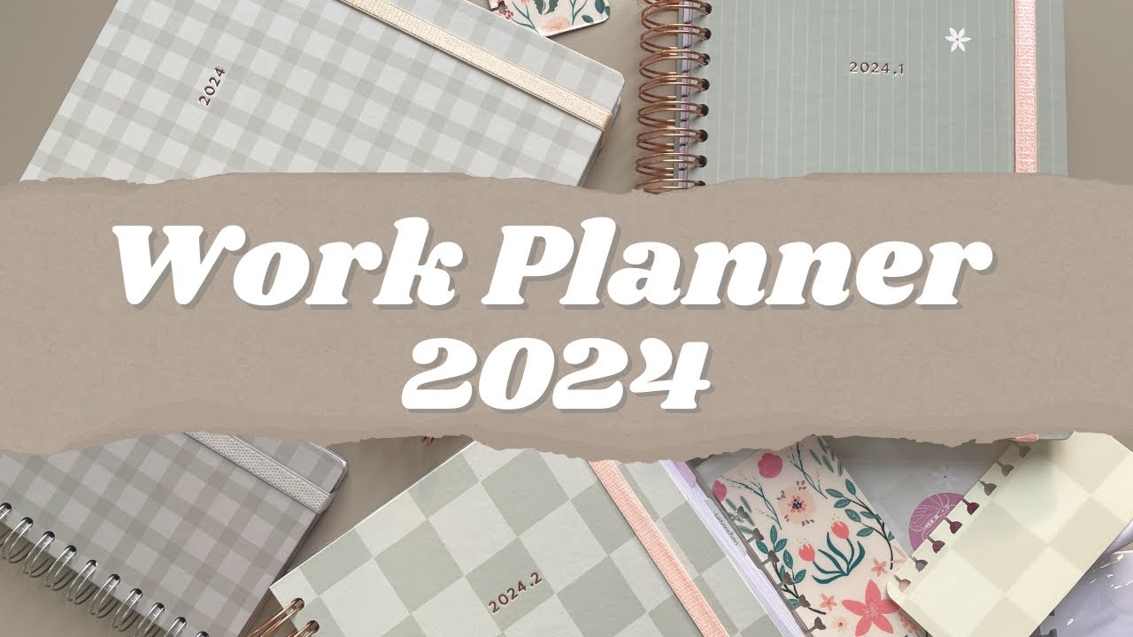 Unboxing my work planners for 2024 l Functional Planning for 9-5 job l Daily, Weekly, Monthly pages